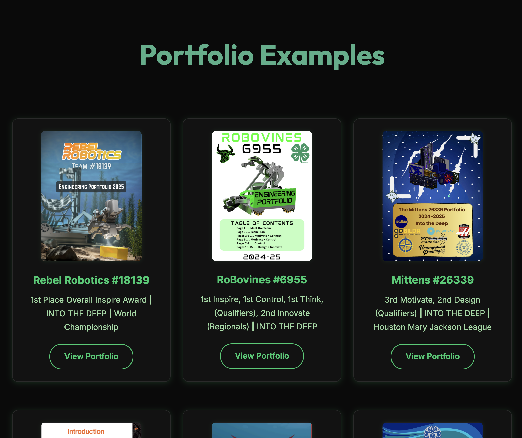 Sample Portfolio Page